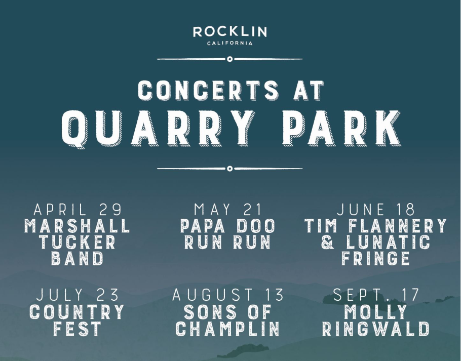 Concerts at Quarry Park City of Rocklin