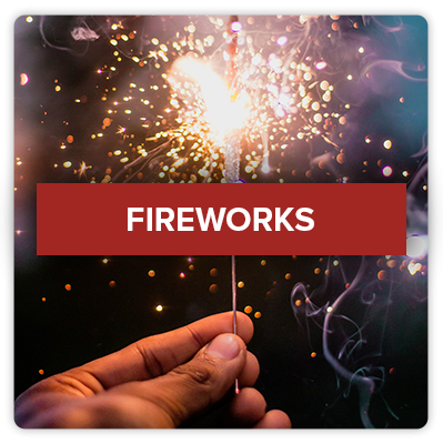 Click this image of fireworks to view Rocklin's fireworks policy