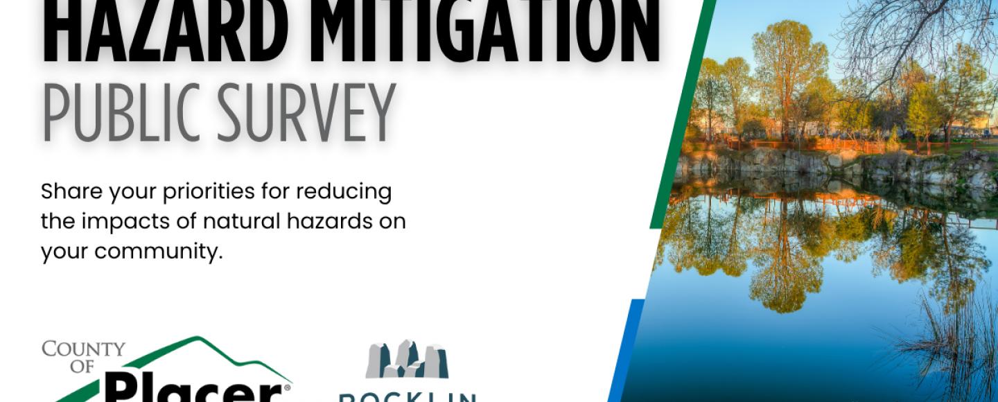 Placer County Local Hazard Mitigation Plan Public Survey Graphic