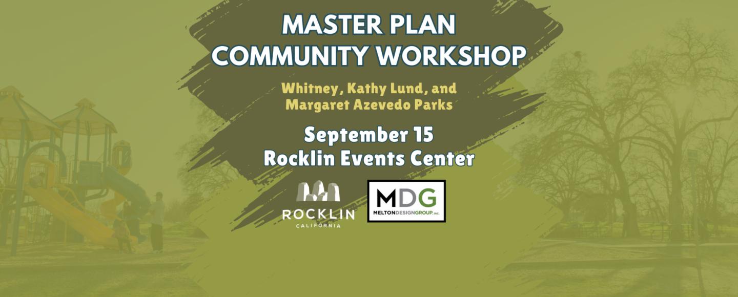 Northwest Community Parks Master Plan Workshop September 15