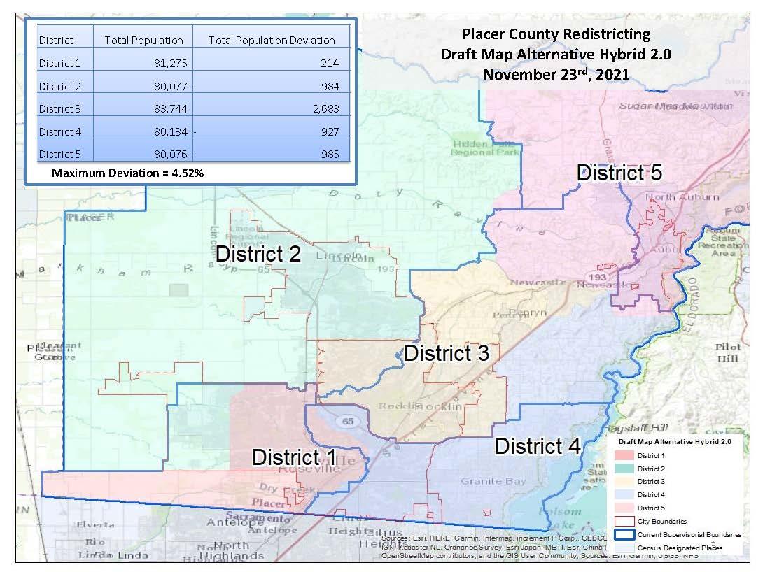 Placer County Approves Tentative Redistricting Map City of Rocklin