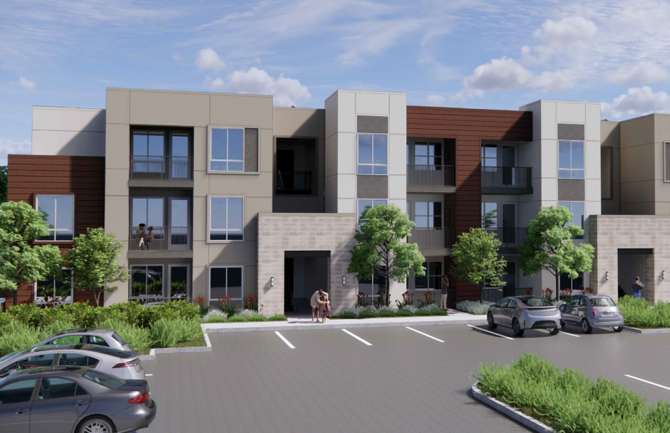 Rendering of Apartment Buildings for Terracina at Whitney Ranch