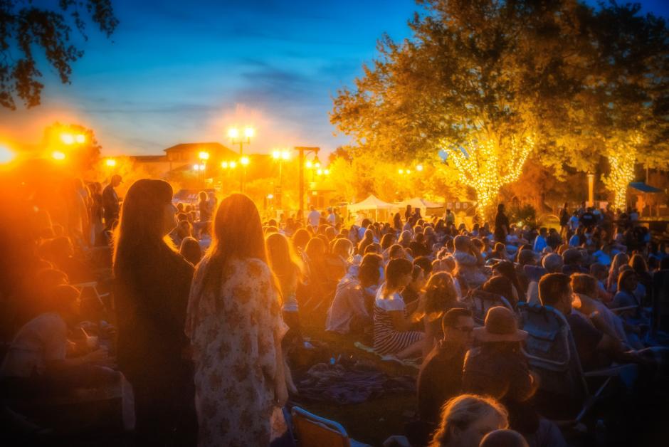 Nighttime at Quarry Park Amphitheater