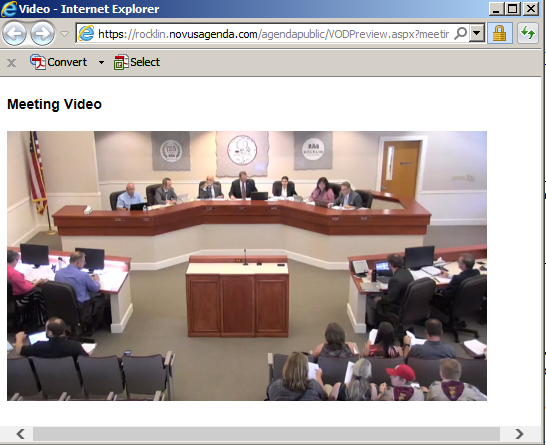 Screenshot of Streaming Video playing