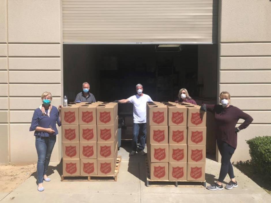 Roseville Salvation Army Corps volunteers packed 240 free food boxes this week to help keep the community nourished during the pandemic.