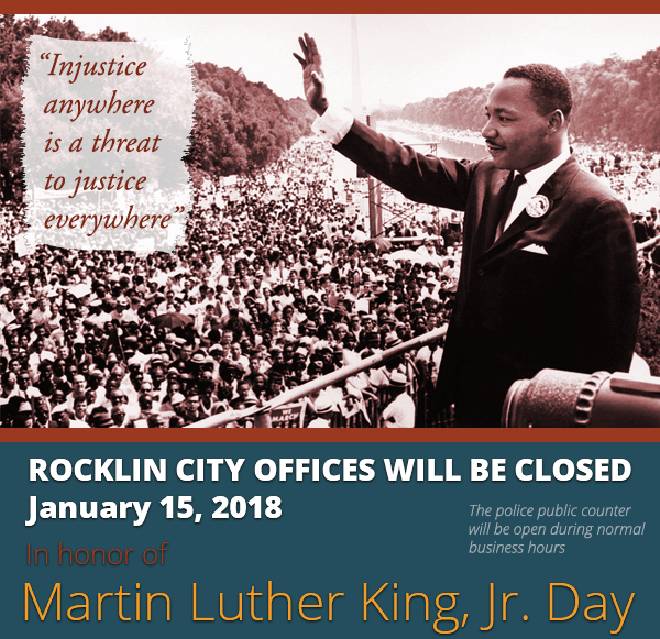 martin luther king day city of rocklin what business are closed on martin luther king day