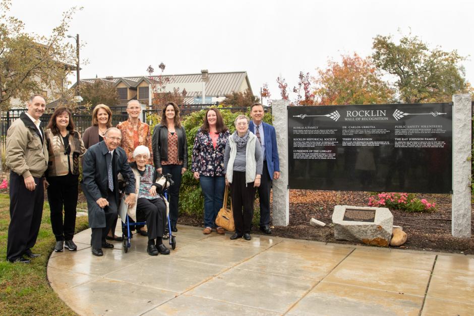 Wall of Recognition Ceremony photo showing 2021 honorees 