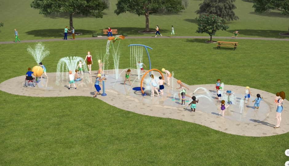 Johnson Springview Park Splash Pad Rendering