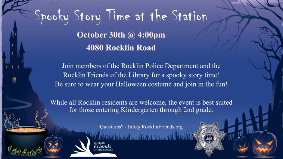 Spooky story time at the station