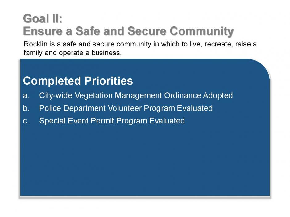 Strategic Plan Goal 2 Accomplishments