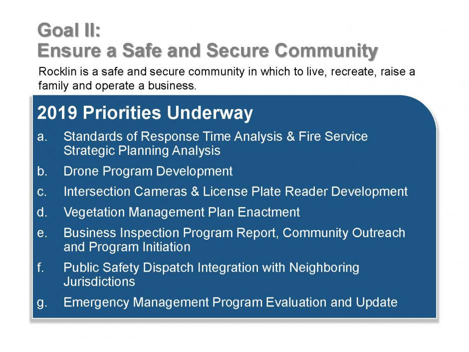 Strategic Plan Goal 2 Items