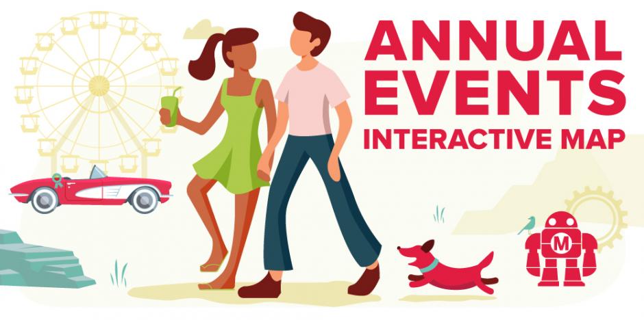 Link to interactive map of annual recreational events