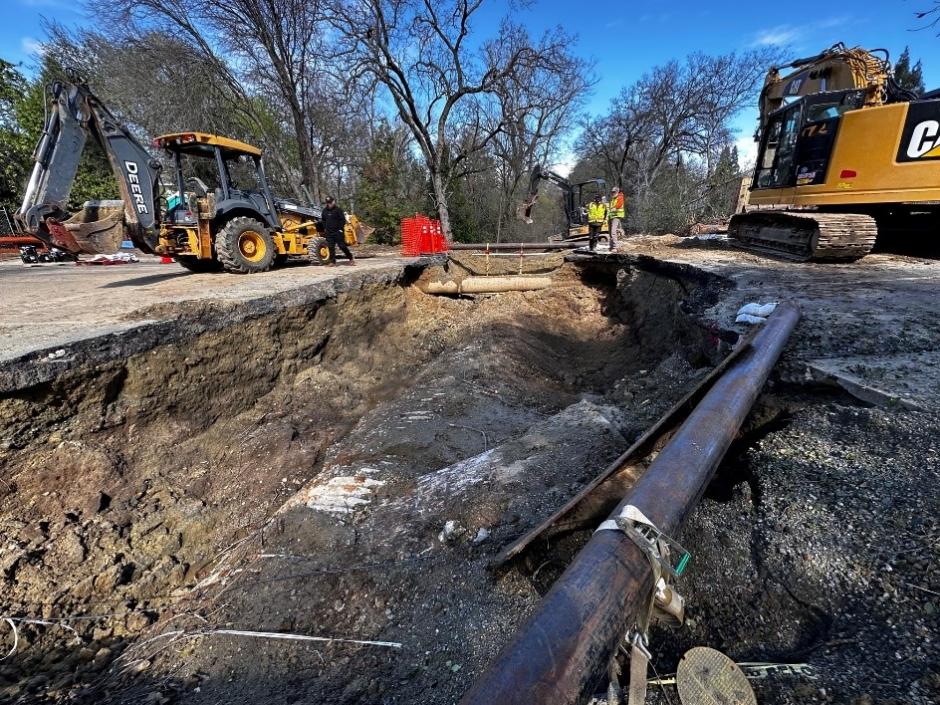 Midas Ave. repair picture - April 3