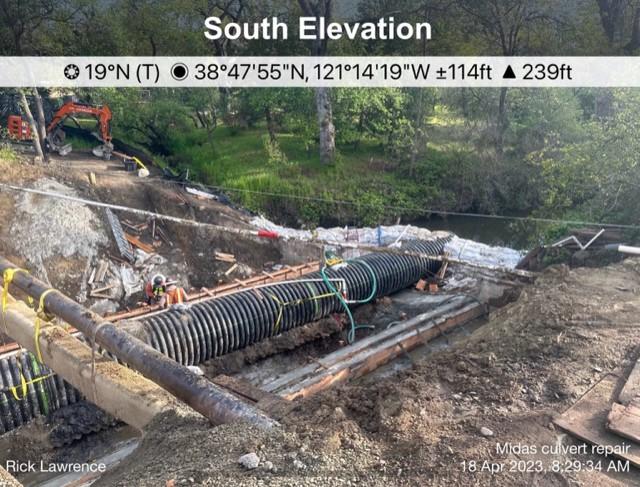 Midas Ave. Culvert repair