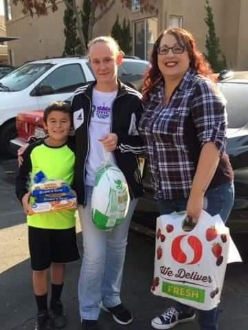 Staci Bier at a Staci's Helping Hands outreach event 