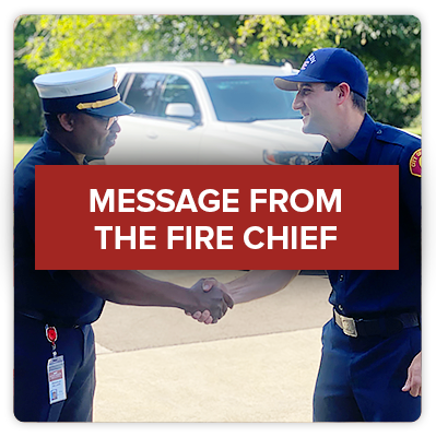 Click this image of the Rocklin Fire Chief to go to the Chief's message