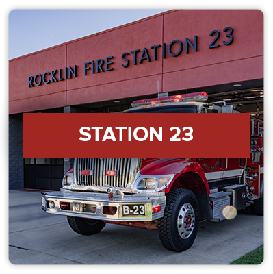 Click this image of Rocklin Fire Station 23's exterior facade to view more about Station 23