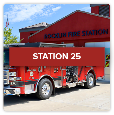 Click this image of Rocklin Fire Station 25's exterior facade to view more about Station 25