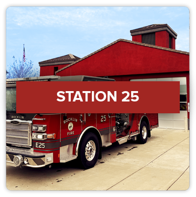 Click this image of Rocklin Fire Station 25's exterior facade to view more about Station 25