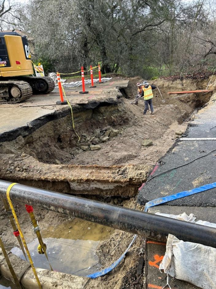 Midas Ave construction picture