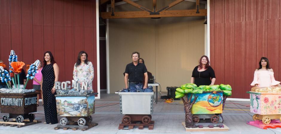 Rocklin "Off the Rails" contest winning artists