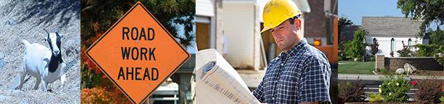 Photo collage of Rocklin Public Works activities