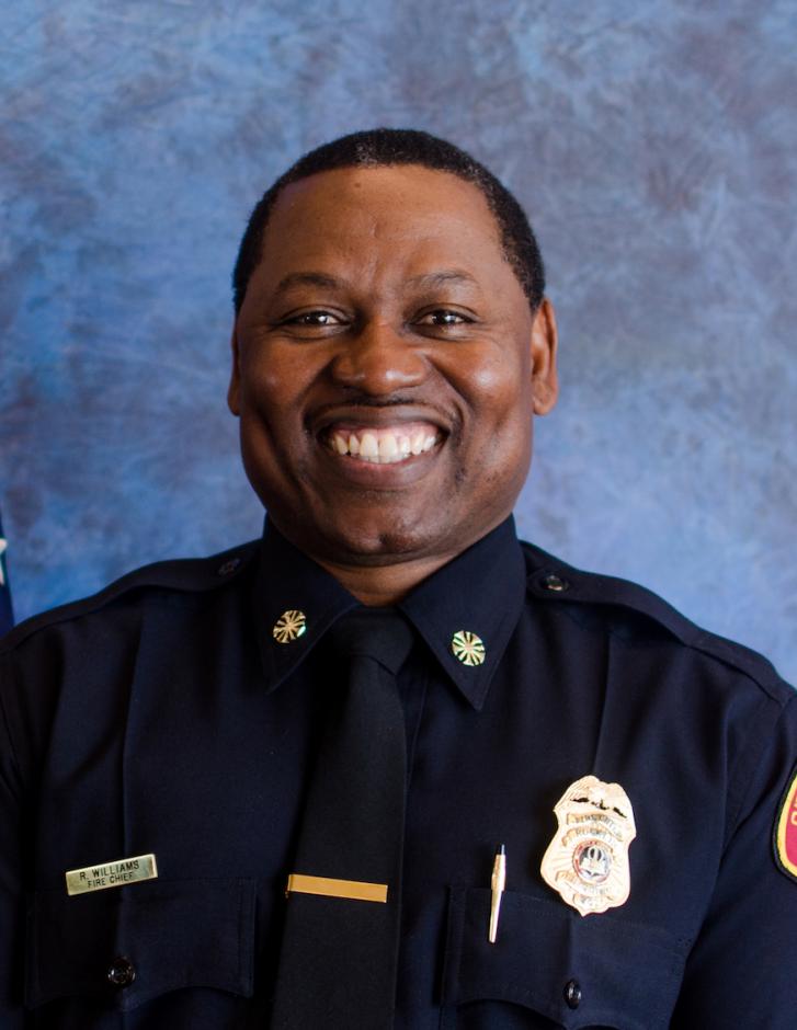 Formal portrait of Fire Chief Reginald Williams