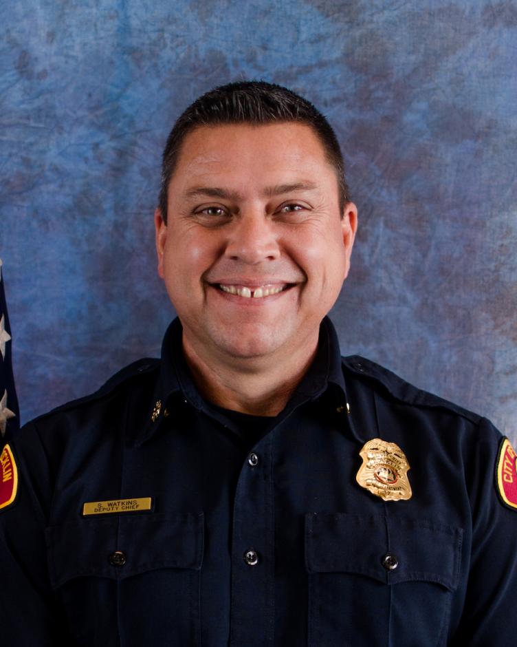 Formal portrait of Shawn Watkins, Deputy Rocklin Fire Chief