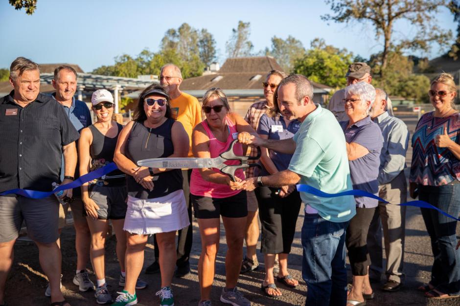 City Leaders Cut a Ribbon at the SWRA West Trails Opening