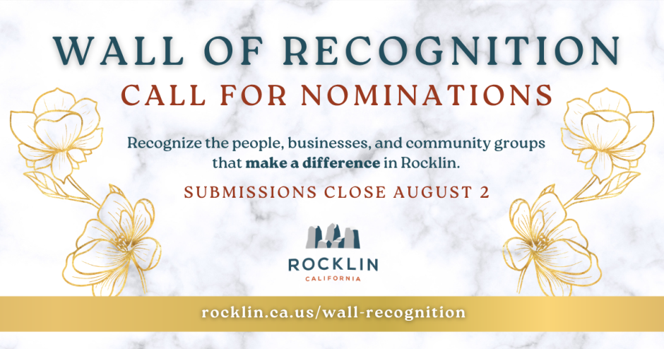 Wall of Recognition Call for Nominations 