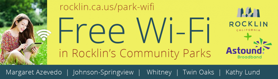 Free Wi-Fi in Rocklin Community Parks